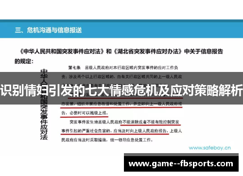 识别情妇引发的七大情感危机及应对策略解析 识别情妇引发的七大情感危机及应对策略解析
