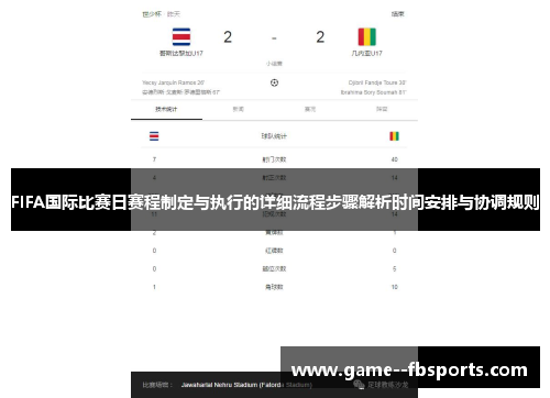 FIFA国际比赛日赛程制定与执行的详细流程步骤解析时间安排与协调规则 FIFA国际比赛日赛程制定与执行的详细流程步骤解析时间安排与协调规则
